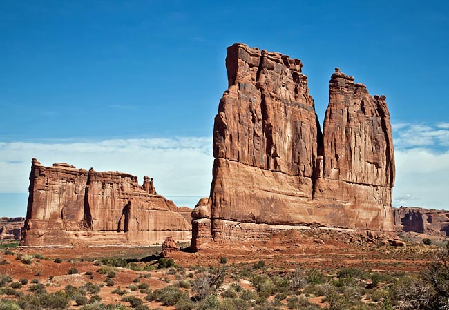 Courthouse Towers - Arches National Park, Moab, Utah