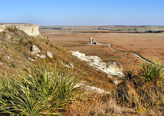 Castle Rock view from above - Quinter, Kansas