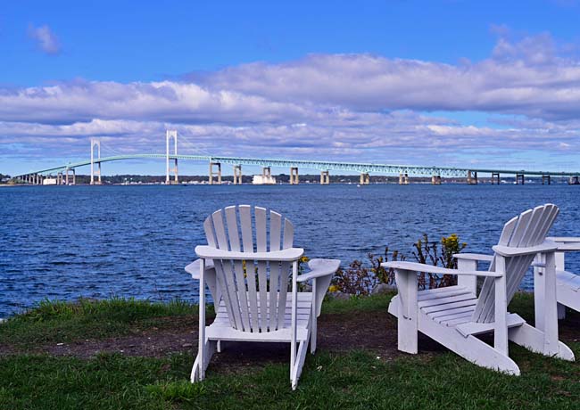 Claiborne Pell (Newport) Bridge - Narragansett Bay, Rhode Island