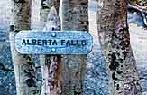 Alberta Falls Signpost - Rocky Mountain National park, Colorado