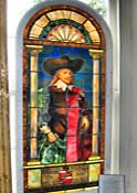 Nathaniel Bacon Stained Glass (The Rebel) - Bacons Castle, Surry, Virginia