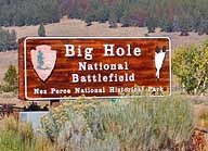Big Hole Battlefield Entrance - Wisdom, Montana