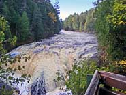 Black River at the Potawatomi Falls Overlook - Black River Scenic Byway, Michigan