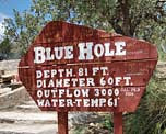 Blue Hole Info Sign - Santa Rosa, New Mexico