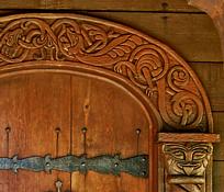Door Carvings - Boynton Chapel, Baileys Harbor, Wisconsin
