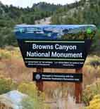 Browns Canyon Sign - Salida, Colorado
