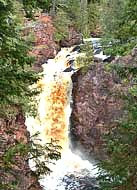 Brownstone Falls (Tyler's Fork of the Bad River) - Copper Falls State Park, Mellen, Wisconsin