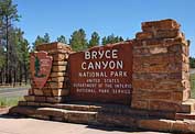 Entrance Sign - Bryce Canyon National Park, Utah