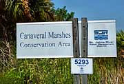 Entrance Sign - Canaveral Marshes, Brevard County, Florida
