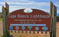 Cape Blanco Lighthouse Sign- Port Orford, Oregon