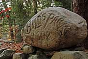 Childs Park stone marker, Delaware Water Gap National Recreation Area, Dingmans Ferry, Pennsylvania