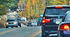 Autumn Traffic Jam - Conway, NH