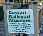 Cowan Railroad Museum Hours