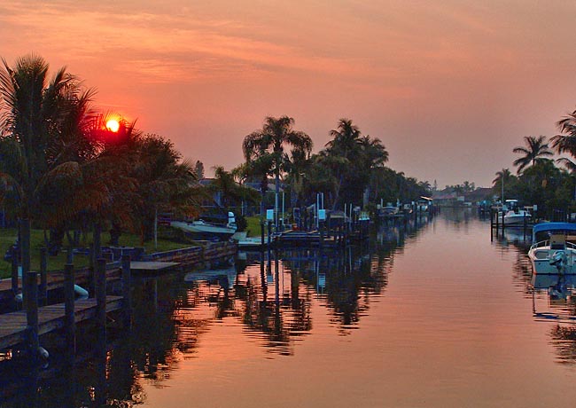 City Scene Sunrise -  Cape Coral, Florida