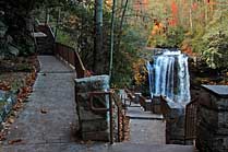 Dry Falls Access Stairs - Nantahala National Forest, NC