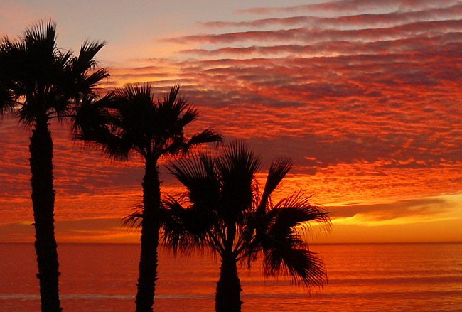 Red Hot Sunset - Oceanside, California