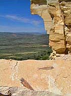 Fossil Butte National Monument Cliffs, Kemmerer, WY -  courtesy NPS