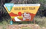 Gold Belt Tour Sign