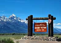 Teton Entrance Sign - Grand Teton National Park - Jackson, Wyoming