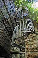 Staircase to Lower Greeter Falls, Savage Gulf State Natural Area TN