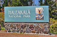 Haleakala Park Entrance Sign - Haleakala Park Entrance Sign, Maui County, Hawaii