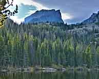 Hallett Peak from Bear Lake - Rocky Mountain National Park, Colorado
