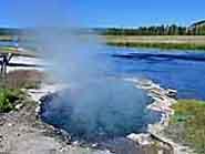 Hot Spring on the Firehole River - Yellowstone National Park, Wyoming