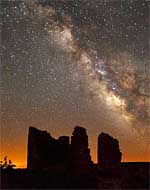 Milky Way over Hovenweep Castle