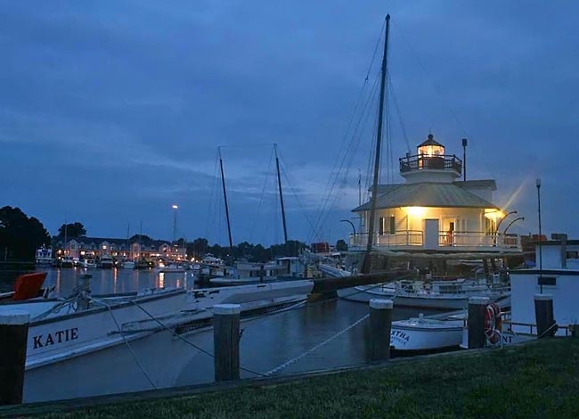 Hoopers Strait Lighthouse - Chesapeake Bay Maritime Museum, St Michaels, Maryland