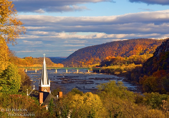 A view of Harpers Ferry from Jefferson Rock - West Virginia
