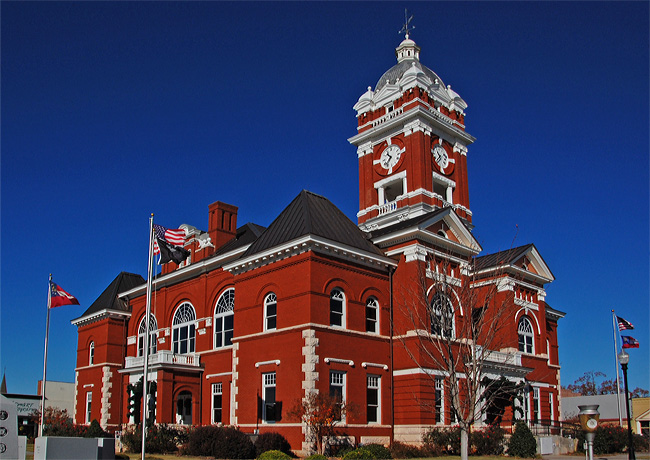 Monroe County Courthouse - Courthouse Cavalcade, Georgia