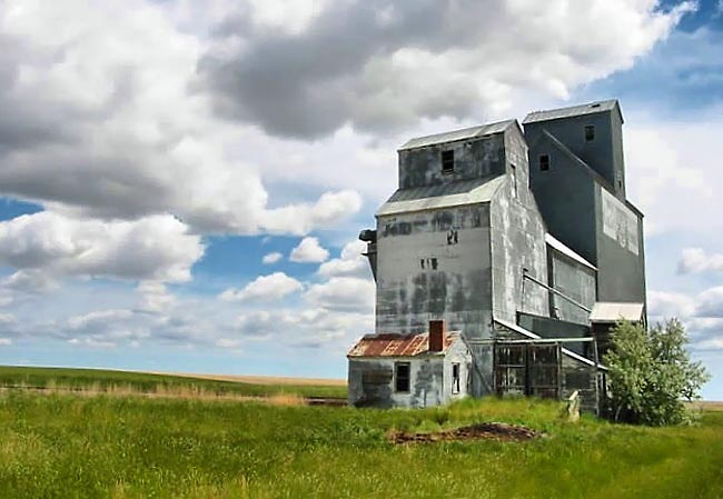 Grain Elevator - Hi-Line Region, Inverness, Montana