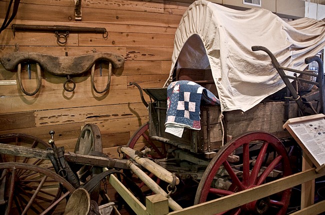 Original Covered Wagon - Linn County Museum, Brownsville, Oregon
