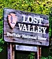 Lost Valley Sign - Ponca, Arkansas