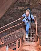 Lower Antelope Canyon access stairs - Page, Arizona