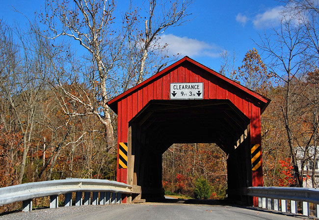 Currys Corner/North Oriental Covered Bridge - Oriental, Pennsylvania