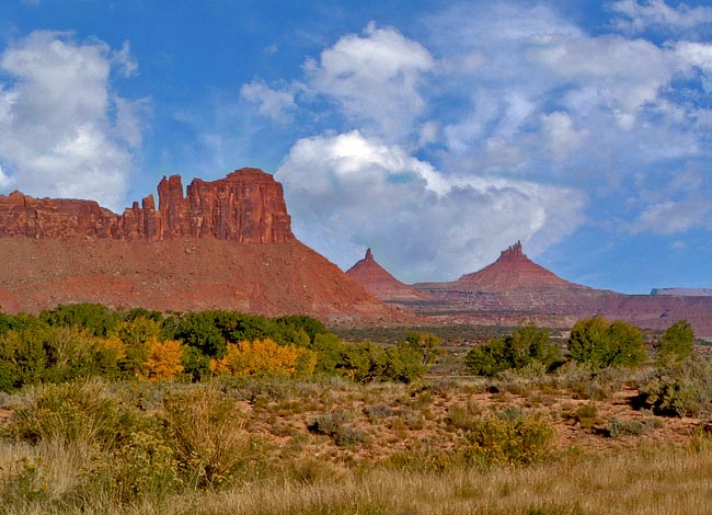 Bridger Jack Mesa and Six Shooter Peaks - Squaw Flat Scenic Byway, Monticello, Utah