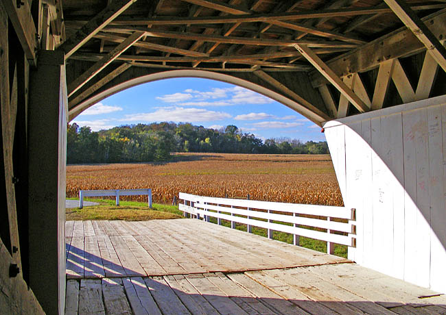 View from the Hogback Covered Bridge - Madison County, Iowa