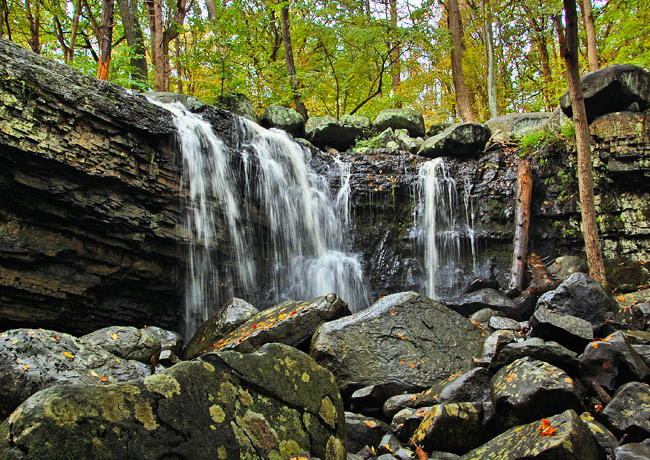 High Rocks Creek Falls -  Upper Black Eddy, Pennsylvania