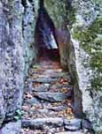 Stone Stairwell - Maquoketa Caves State Park, Jackson County, Iowa  title=