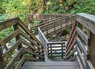 Boardwalk and Stairs - McDowell Creek Falls Park, Lebanon, Oregon