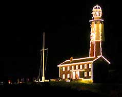 Montauk Point Lighthouse at Christmas