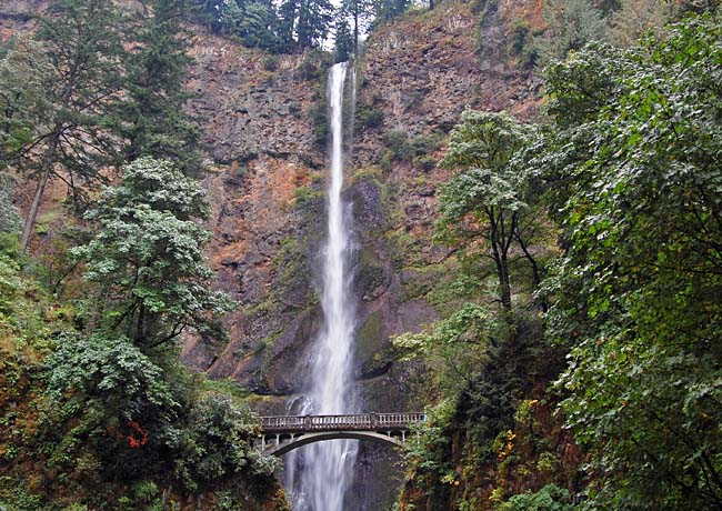 Upper Multnomah Falls - Columbia River Gorge, Bridal Veil, Oregon