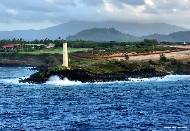 Ninini Point Lighthouse - Nawiliwili Harbor, Kauai County, Hawaii