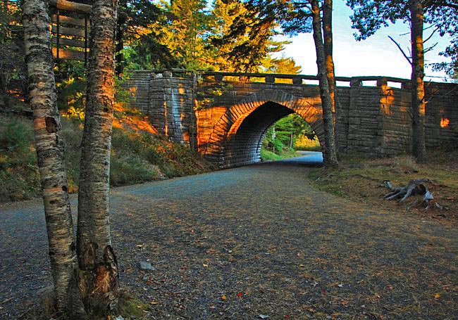 Carriage Road and Bridge image - Acadia National Park, Maine