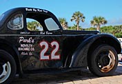 Old Racing Car Display, World's Most Famous Beach - Daytona Beach, Florida World's Most Famous Beach - Daytona Beach