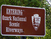 Ozark National Riverways Signage