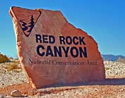 Welcome Sign - Red Rock Canyon National Conservation Area, Nevada