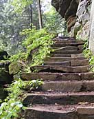 Rock House Stone Stairs - Hocking Hills State Park, Laurelville, Ohio