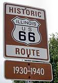 Historic Route 66 Roadsign